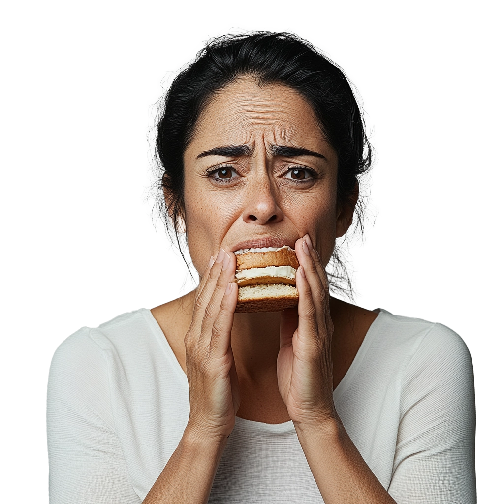 Mujer comiendo