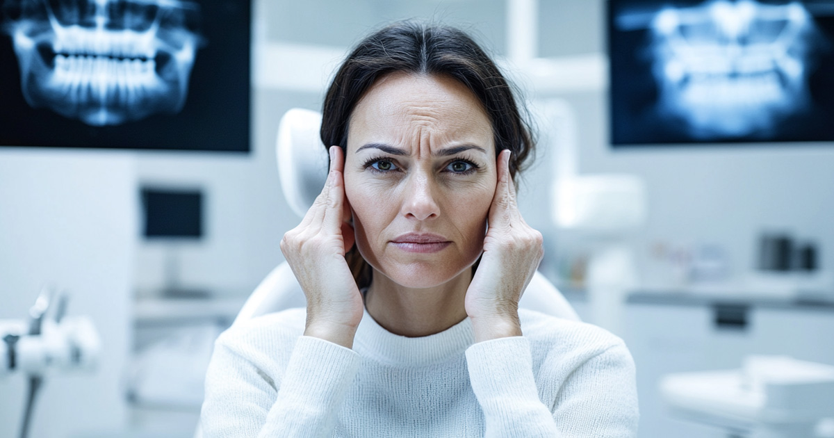 Paciente con dolor en la mandíbula y la cabeza en consulta clínica en Valdivia